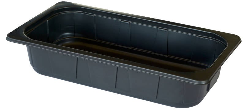 Svart plastform Duniform 1/3 GN PP 2500ml