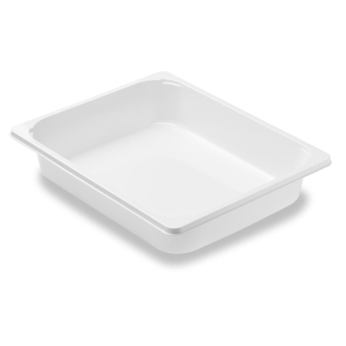 Vit plastform Duniform 1/2 GN CPET, mått 325x265x60mm, volym 3900ml