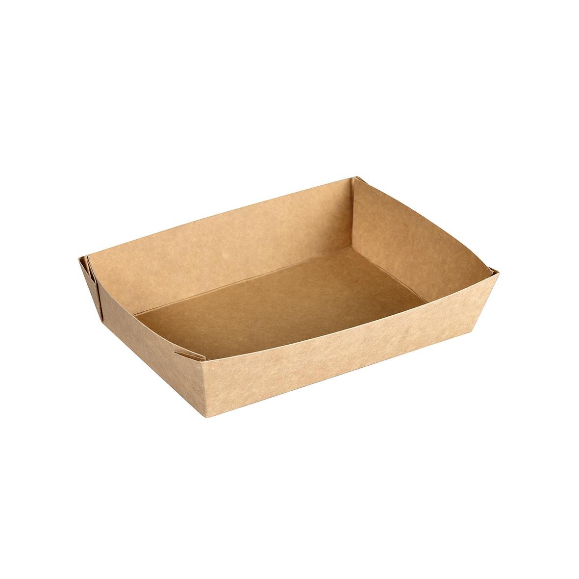 En enkel brunt kartonglåda med måtten 200x140x45mm