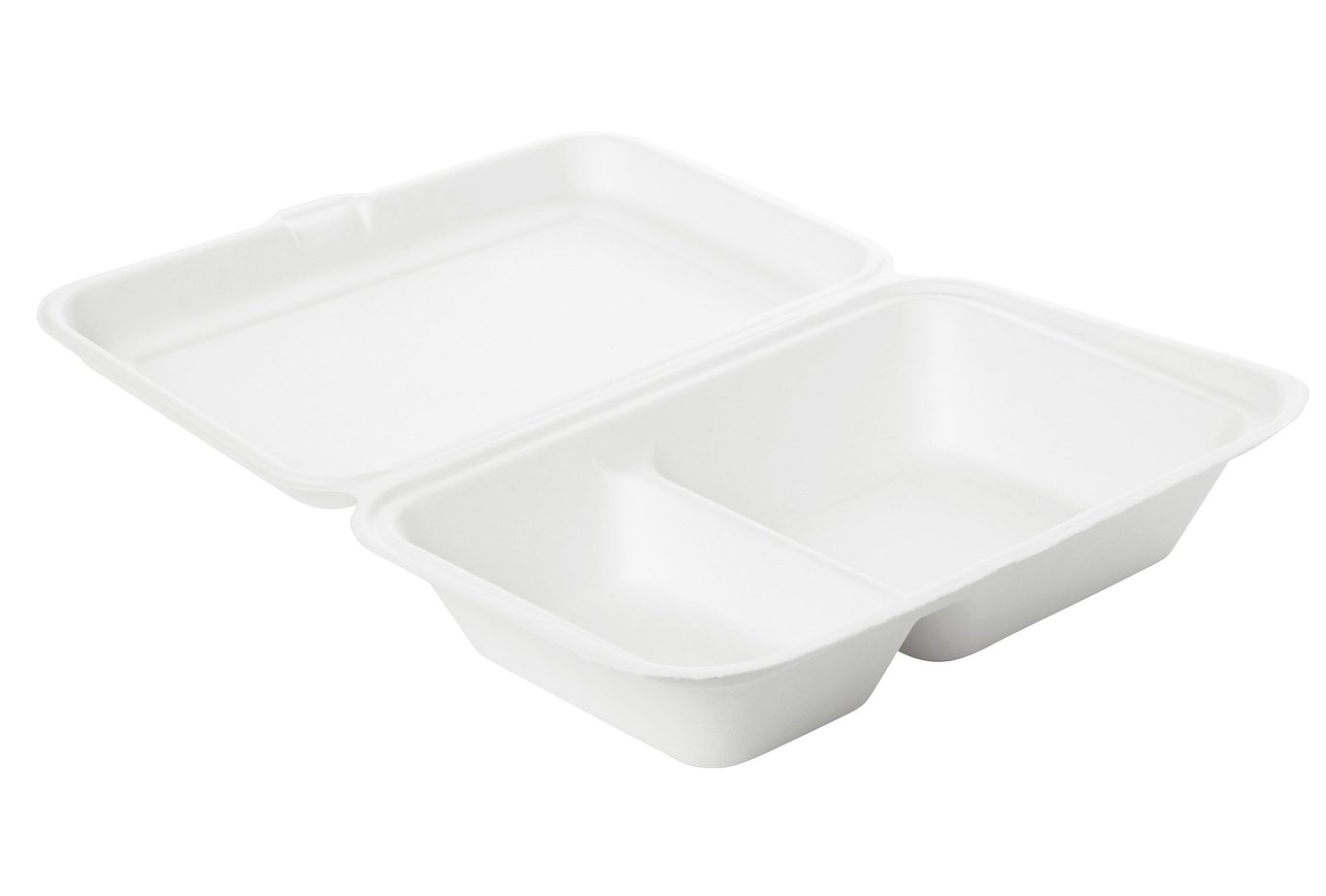 Vit Duni Box Bagasse ecoecho i två delar, 241x163x65mm, miljövänlig och återvinningsbar