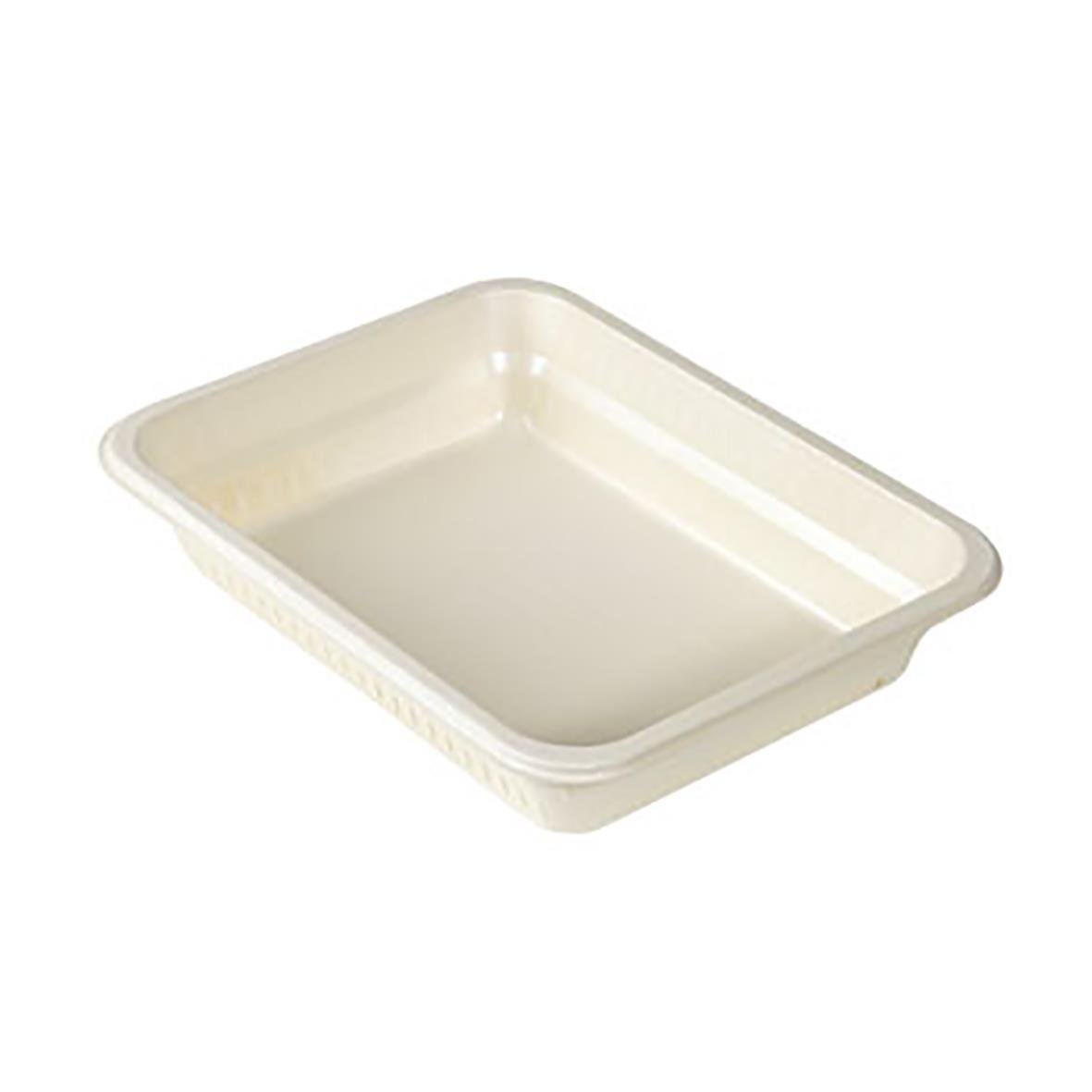 Naturlig färgad pappersform i fiber, 227x178x45mm, rektangulär