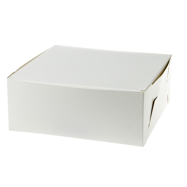 Vit bakelsekartong med måtten 280x280x100mm