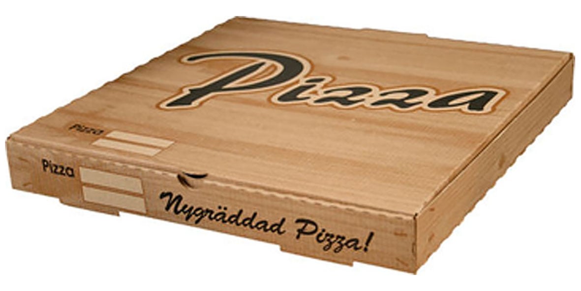 Pizzakartong Well Tryckt natur 420x420x40mm 65100030_1