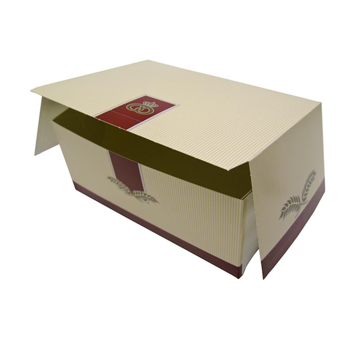 Bakelsekartong Q-Line 180x130x80mm i beige med lock