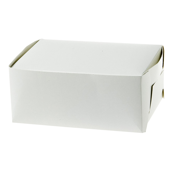 Vit bakelsekartong med måtten 180x130x80mm