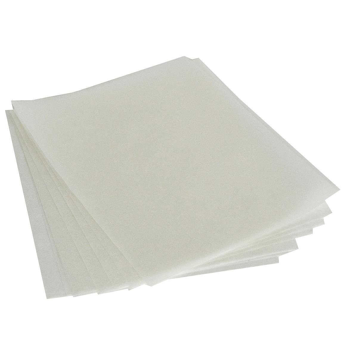 Vit korvpapper i storlek 110x140mm staplad i bunt