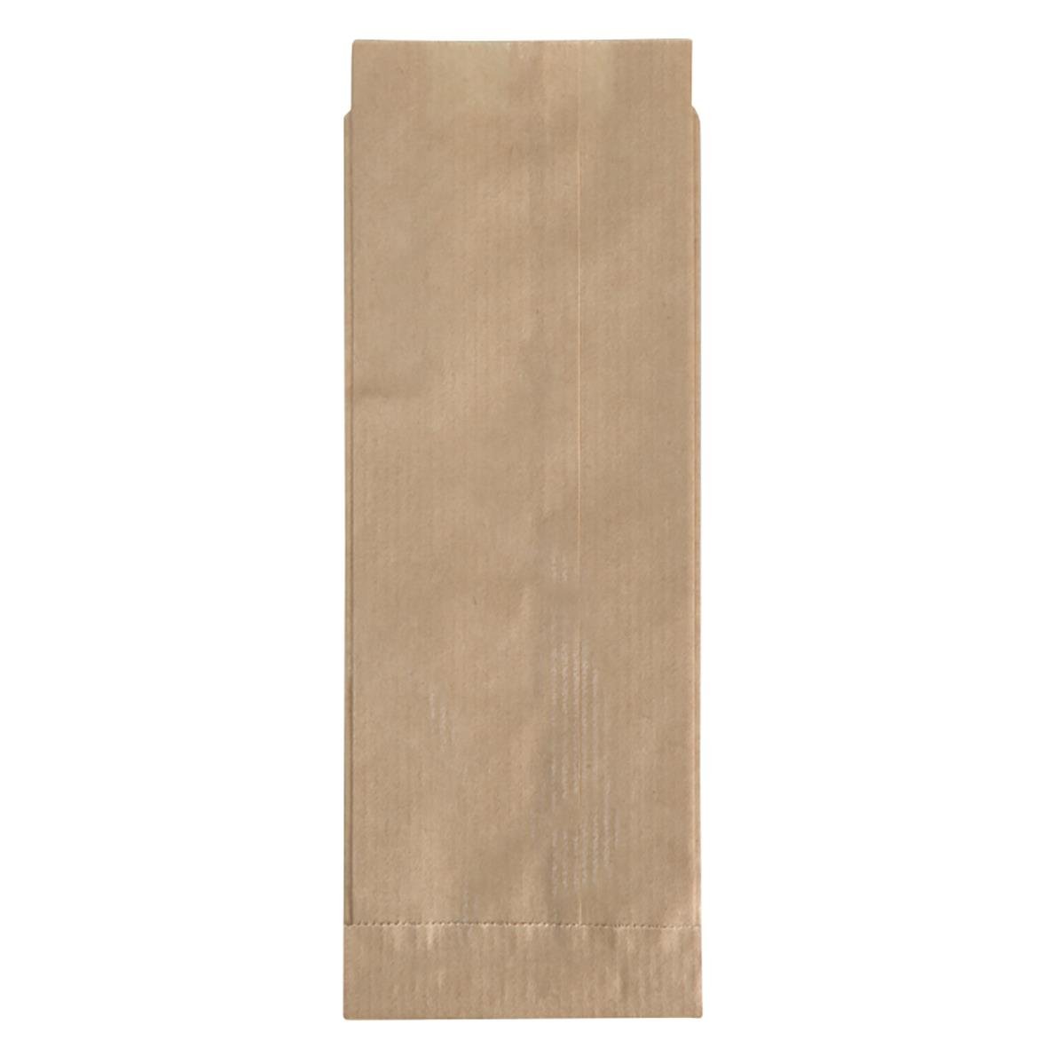 Brun papperpåse för franska hotdogs, storlek 70/40x195mm