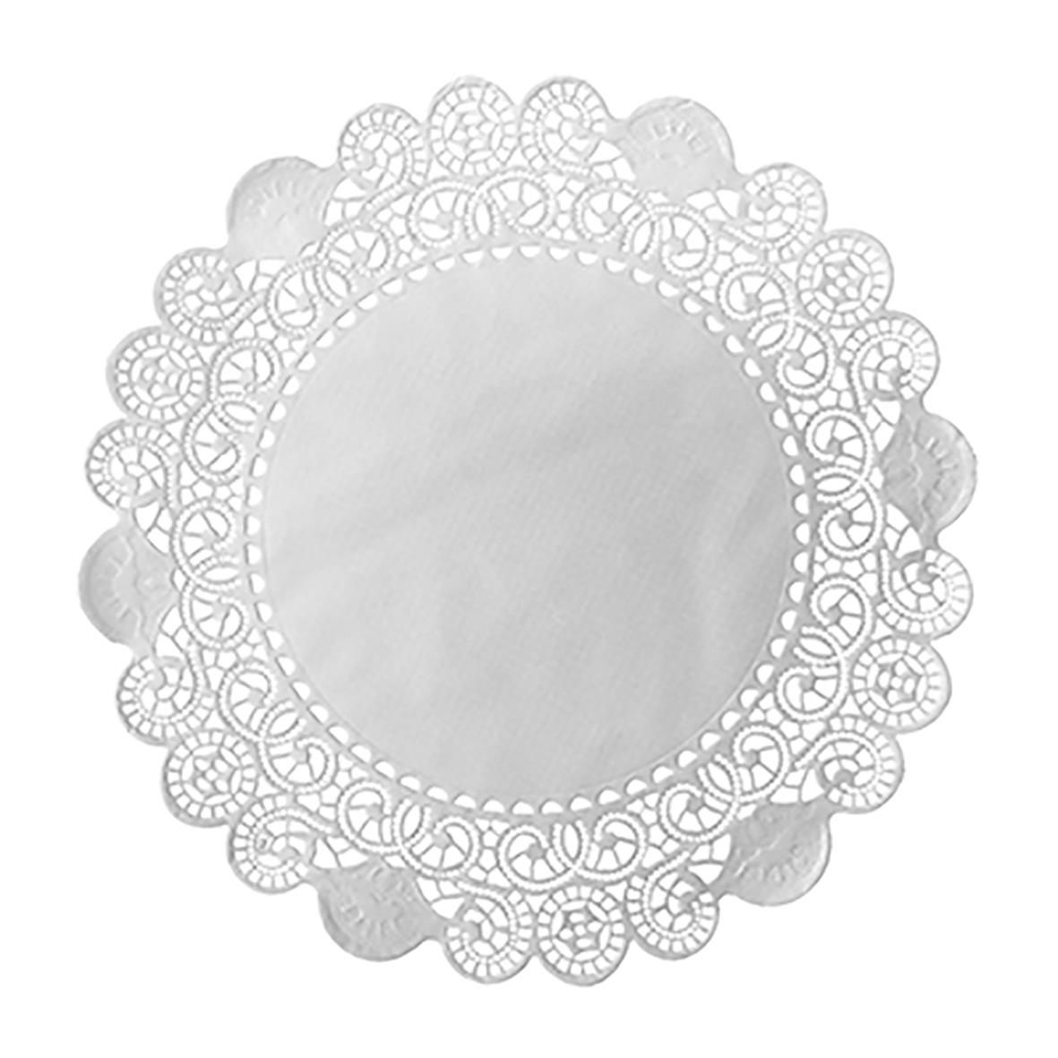 Rund 15 cm spetsrund spegel med dekorativ lace-ram