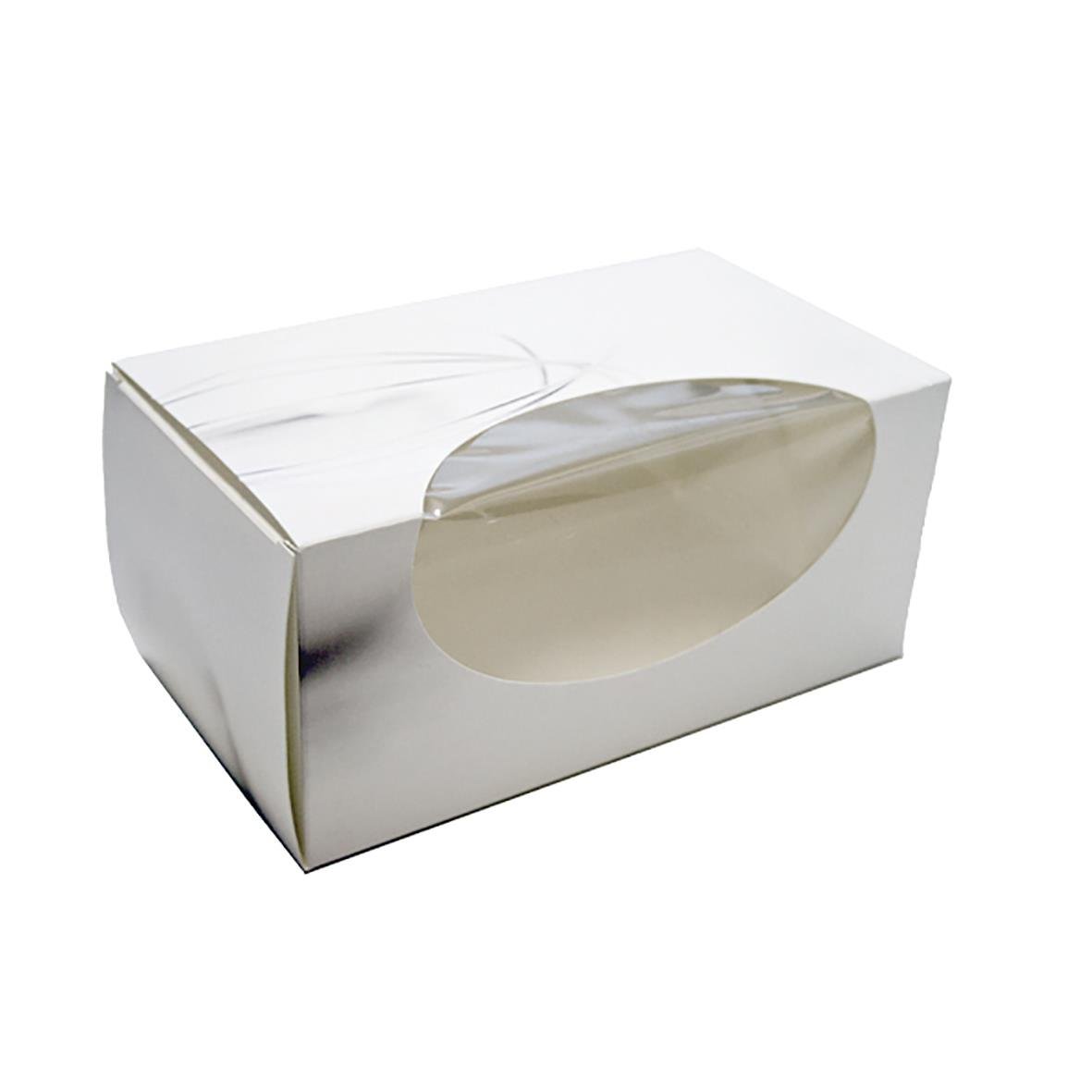 Fönsterkartong S-Line 185x105x85mm i vit med genomskärningsfönster