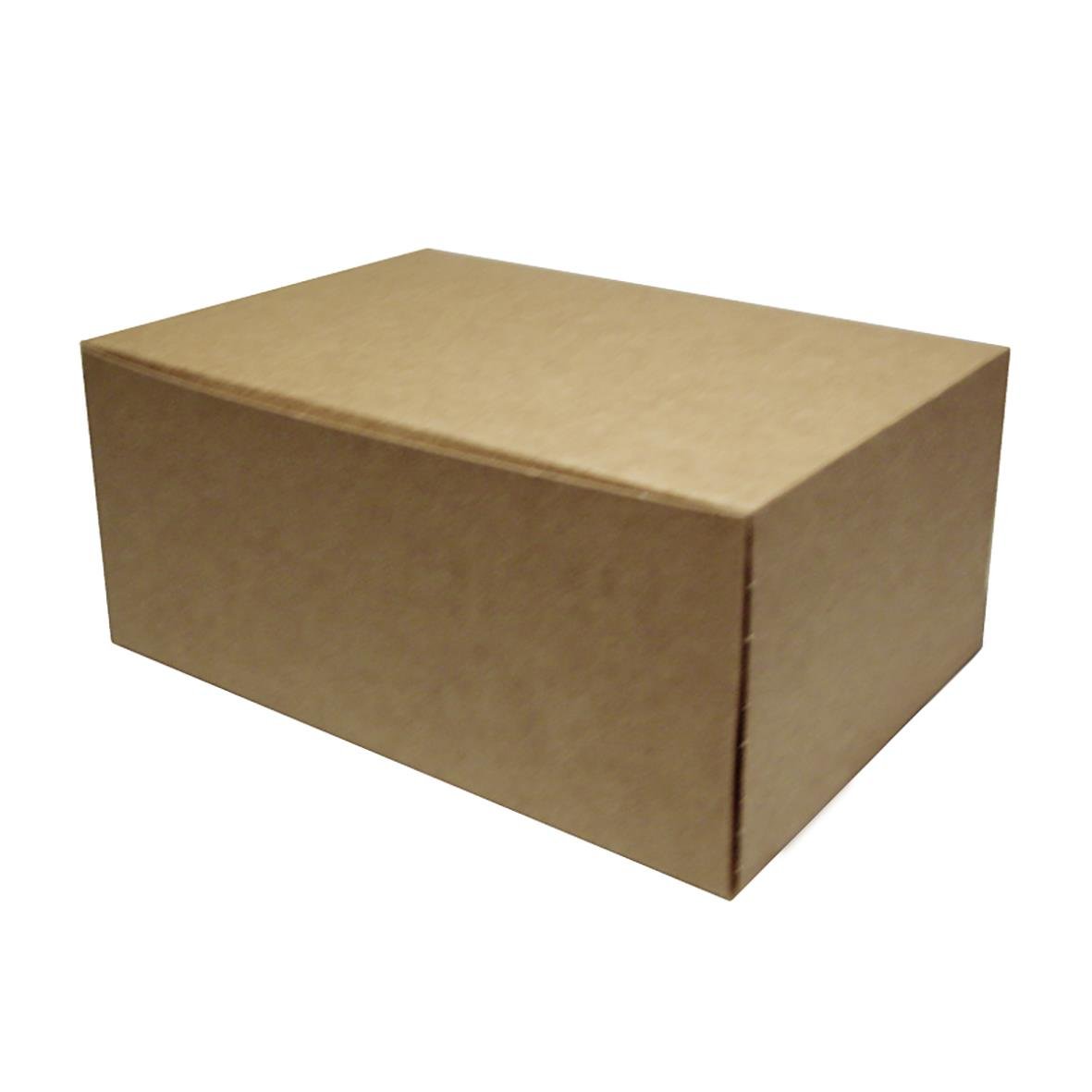 Brun och vit bakelsekartong i storlek 180x130x80mm