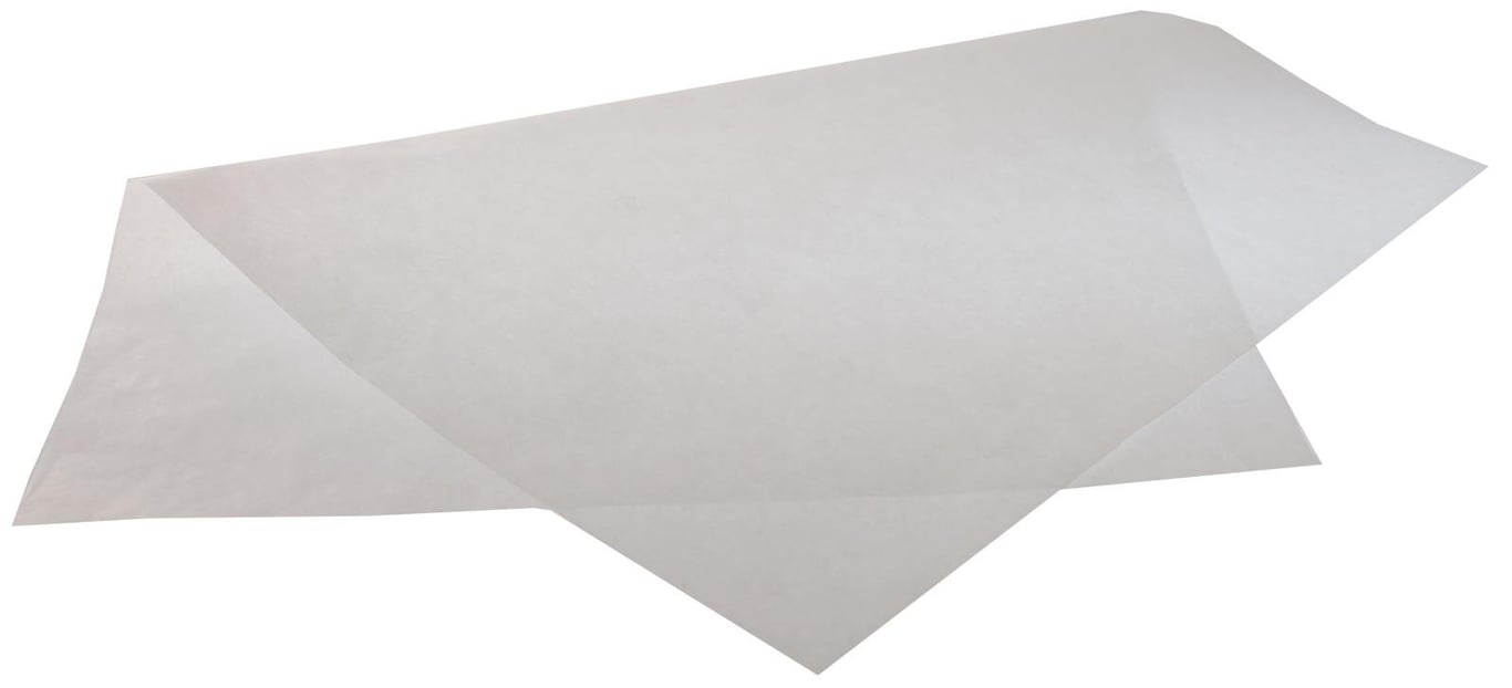 Vit silikonbakplåtspapper 53x32,5cm för bakning och matlagning