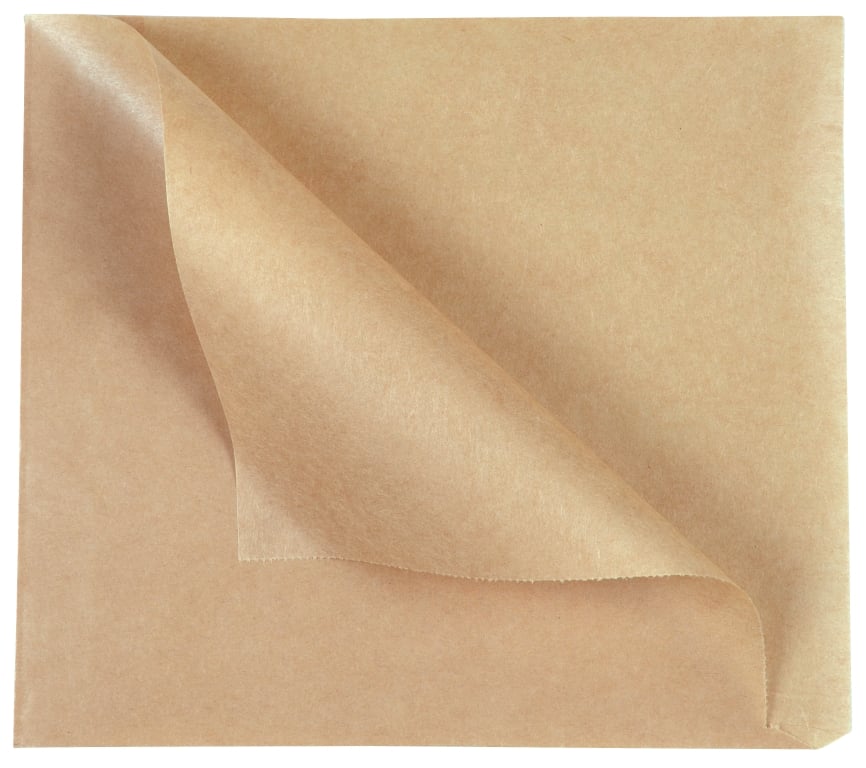 Brun PE-smörgåsficka för hamburgare, 160x150mm, enkel och funktionell