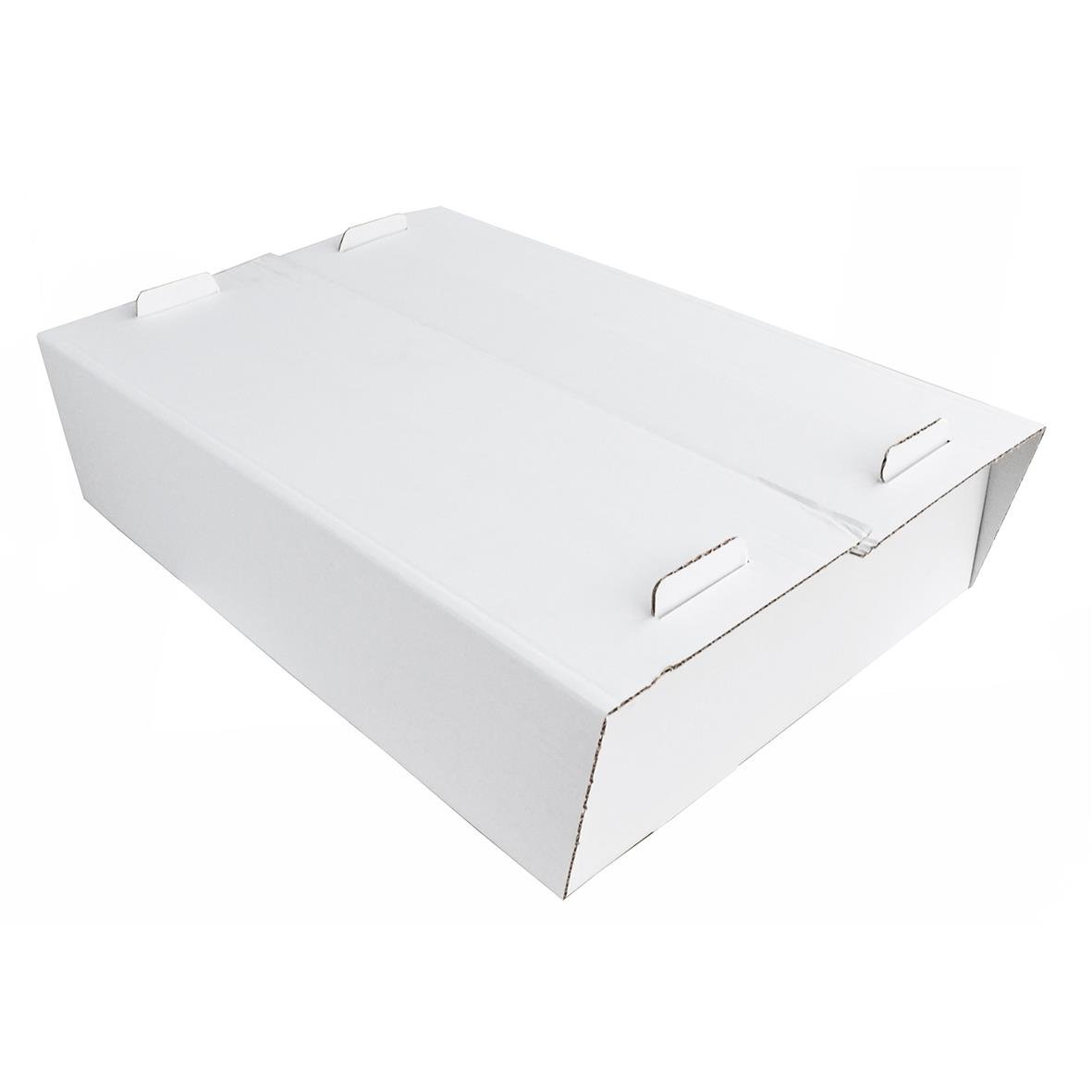 Vit smörgåstårtskartong Well 630x470x120 mm