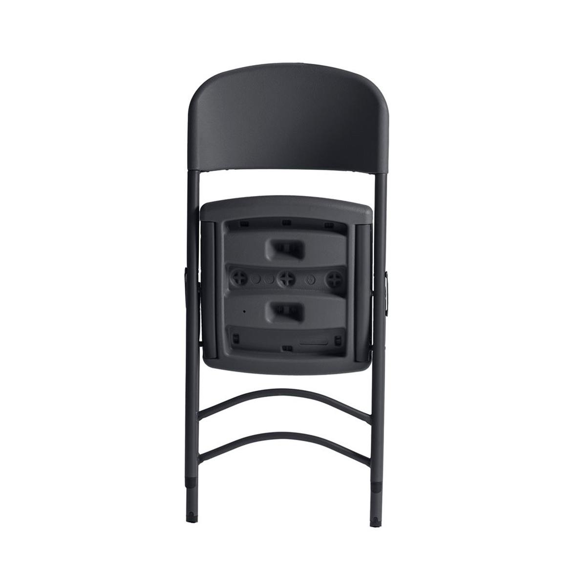 Fällbar stol Norman i ljusgrå/Ljusgrå, hopfälld förvaring