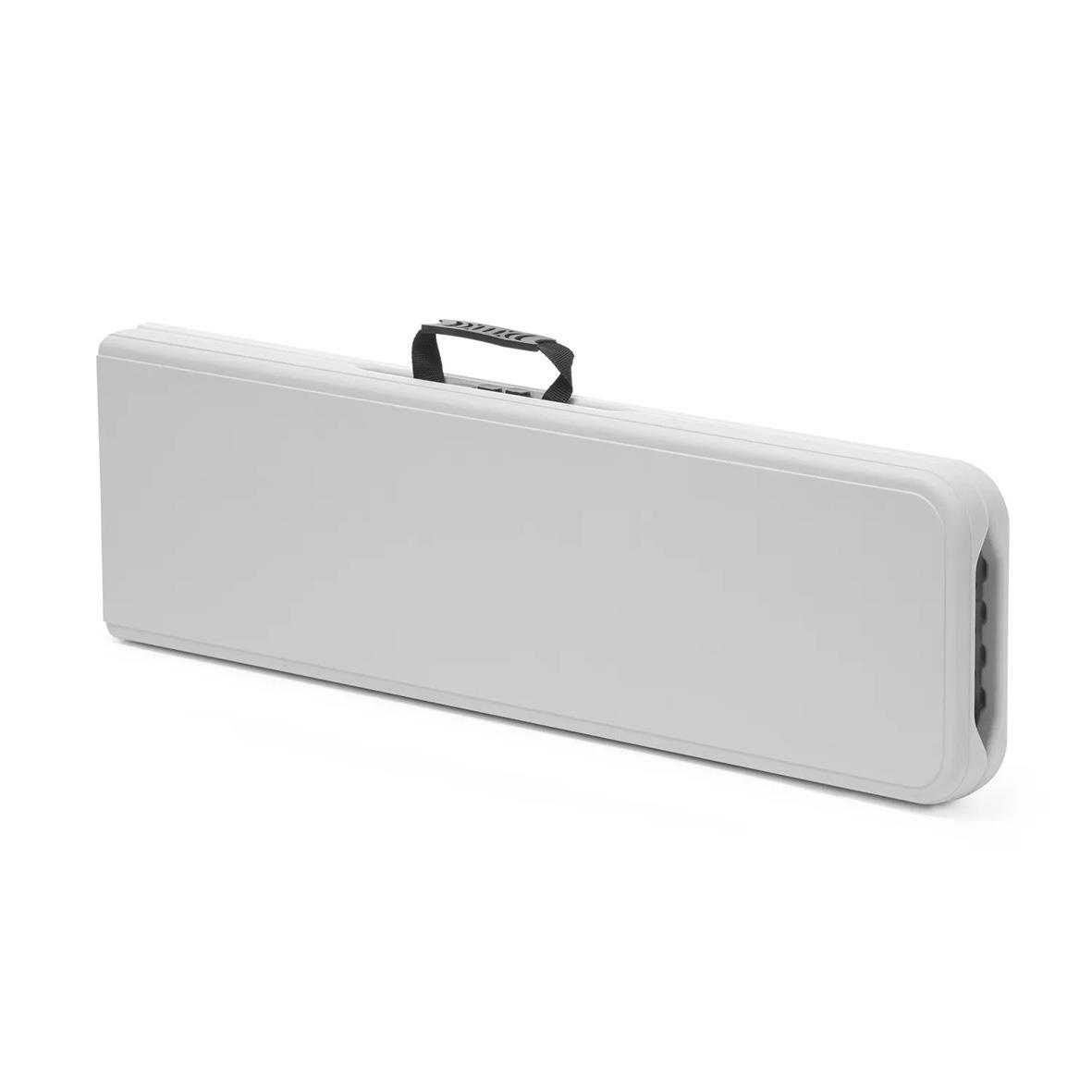 Fällbar bänk Hendi 1830x300x430mm i vitt, hopfällbar design