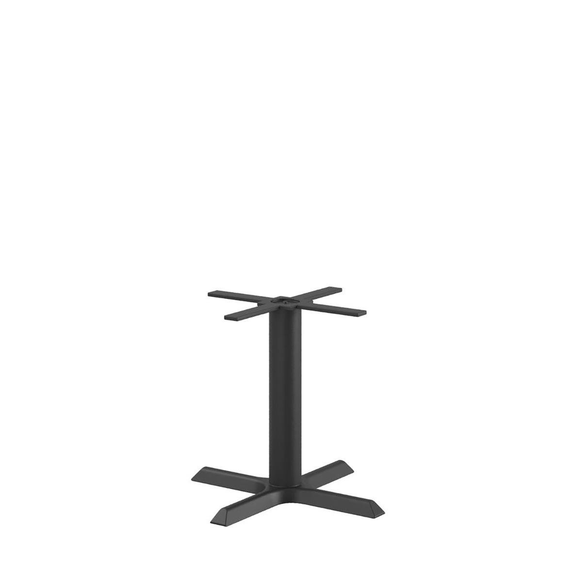 Svart bordstativ med X55 fot, höjd 48 cm