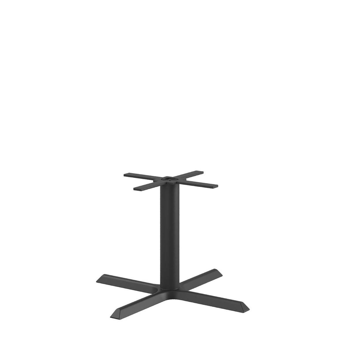 Svart bordstativ med X-fot och höjd 48cm