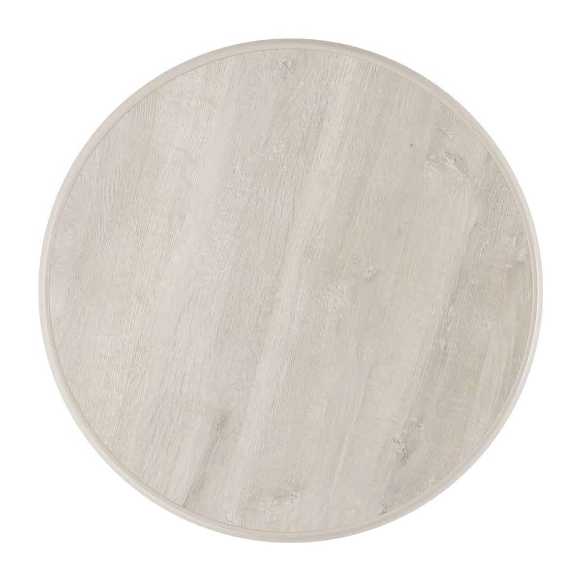 Rund bordsskiva i Sevelit Nautic Oak med diameter 85 cm