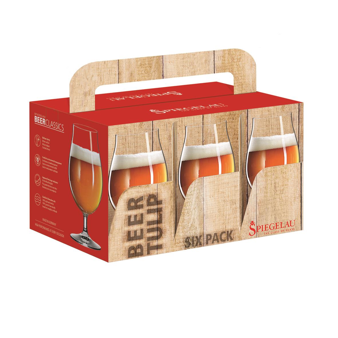 Sex pack Spiegelau Beer Classic Tulip ölglas Ø90x155mm 44cl i presentförpackning