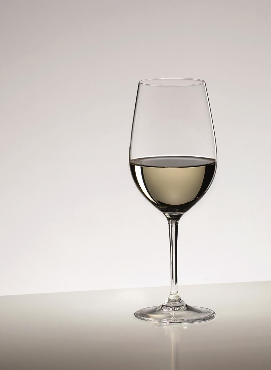 Vinglas Riedel Vinum Zinfandel/Riesling med vitt vin, högt och elegant glas
