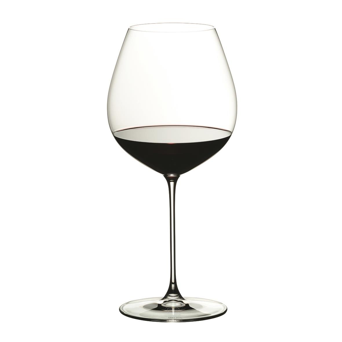 Vinglas Riedel Veritas Old World Pinot Noir med stor kupa och lång stjälk