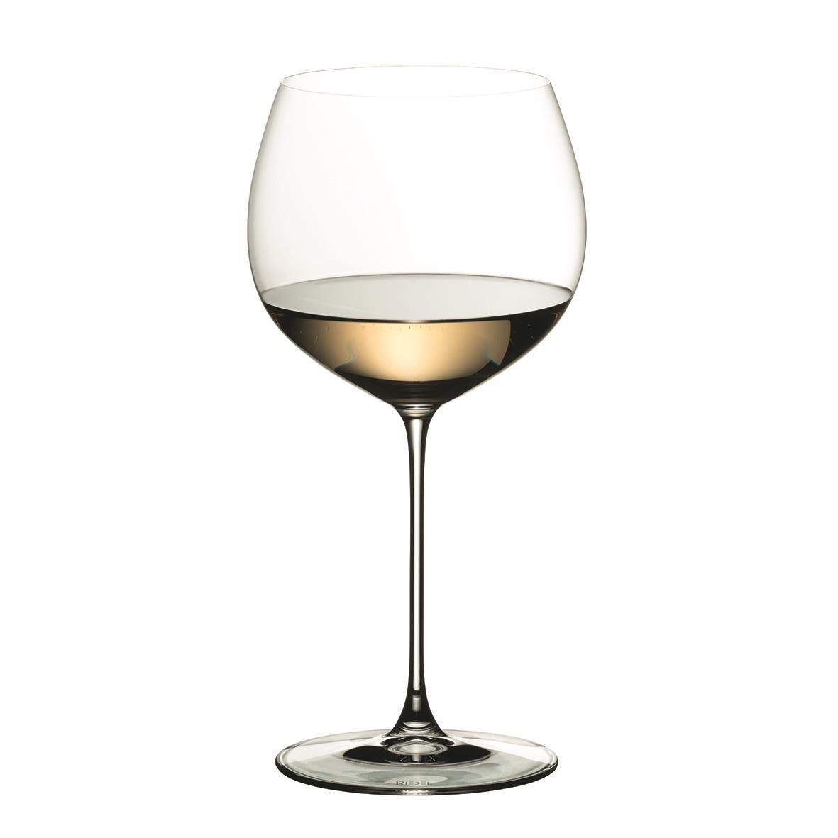 Vinglas Riedel Veritas Oaked Chardonnay med stor kupa och lång stjälk