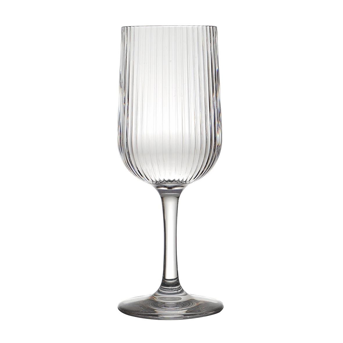 Vinglas i polykarbonat med stripe-mönster, Ø70x215mm, 38cl