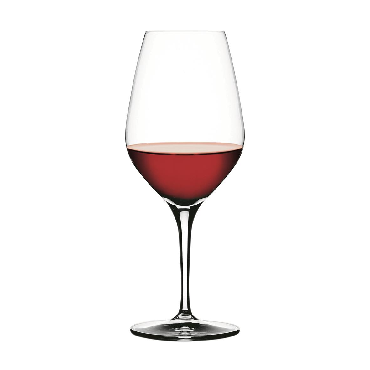 Vinglas Spiegelau Authentis med rödvin, höjd 218mm, volym 48cl