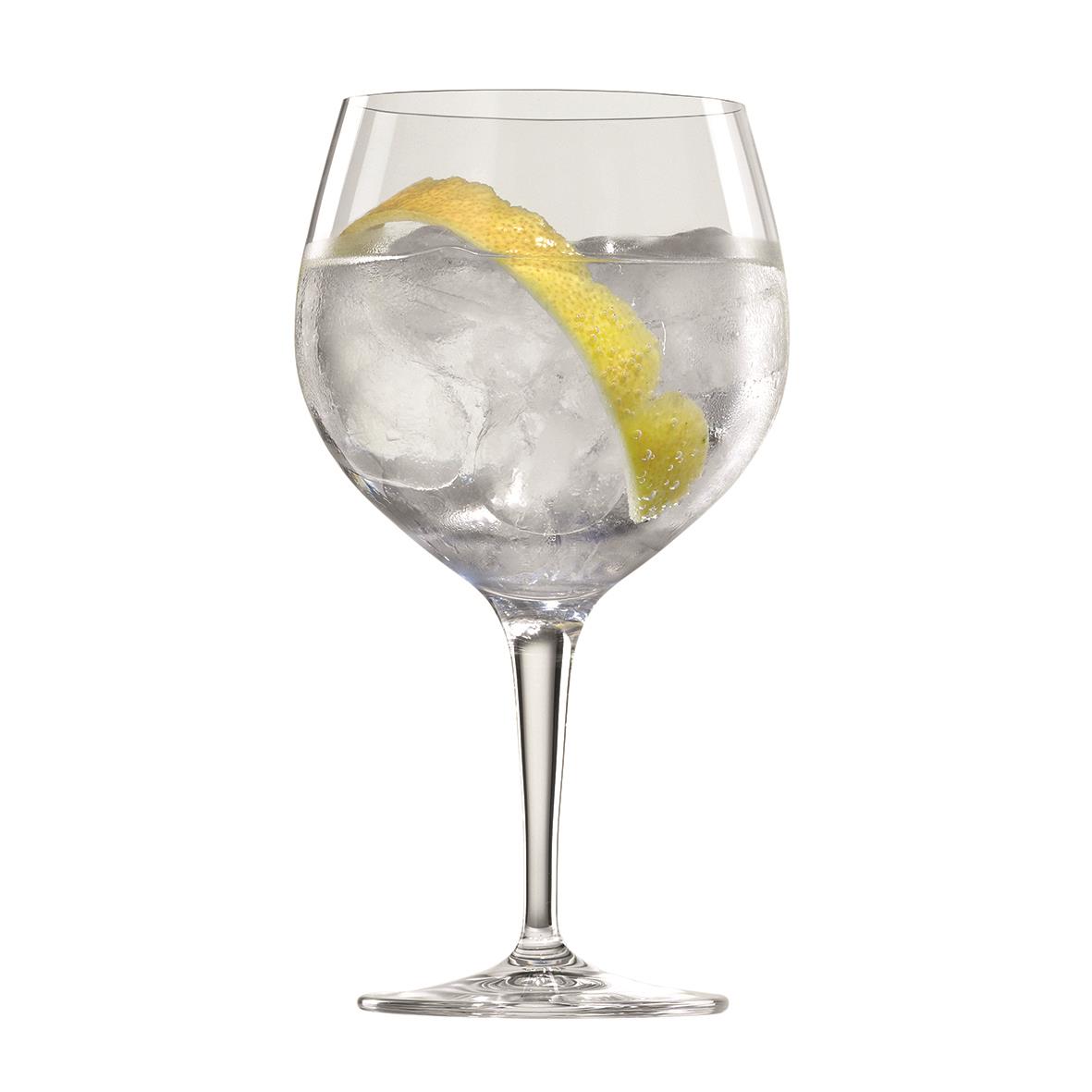 Gin & Tonicglas Spiegelau med citron och is i, diameter 106mm, höjd 195mm, volym 63cl