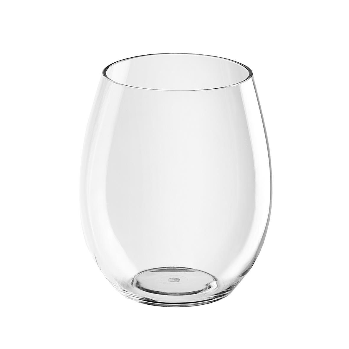 Tydligt vattenglas av Tritan med diameter 65mm och höjd 99mm, volym 39ml