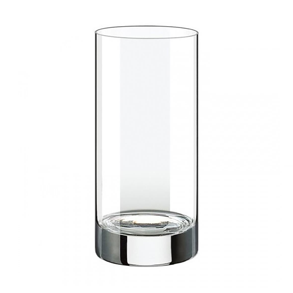 Tydligt glas Rona Classic med diameter 64 mm och höjd 145 mm, volym 30 cl, med metallfot