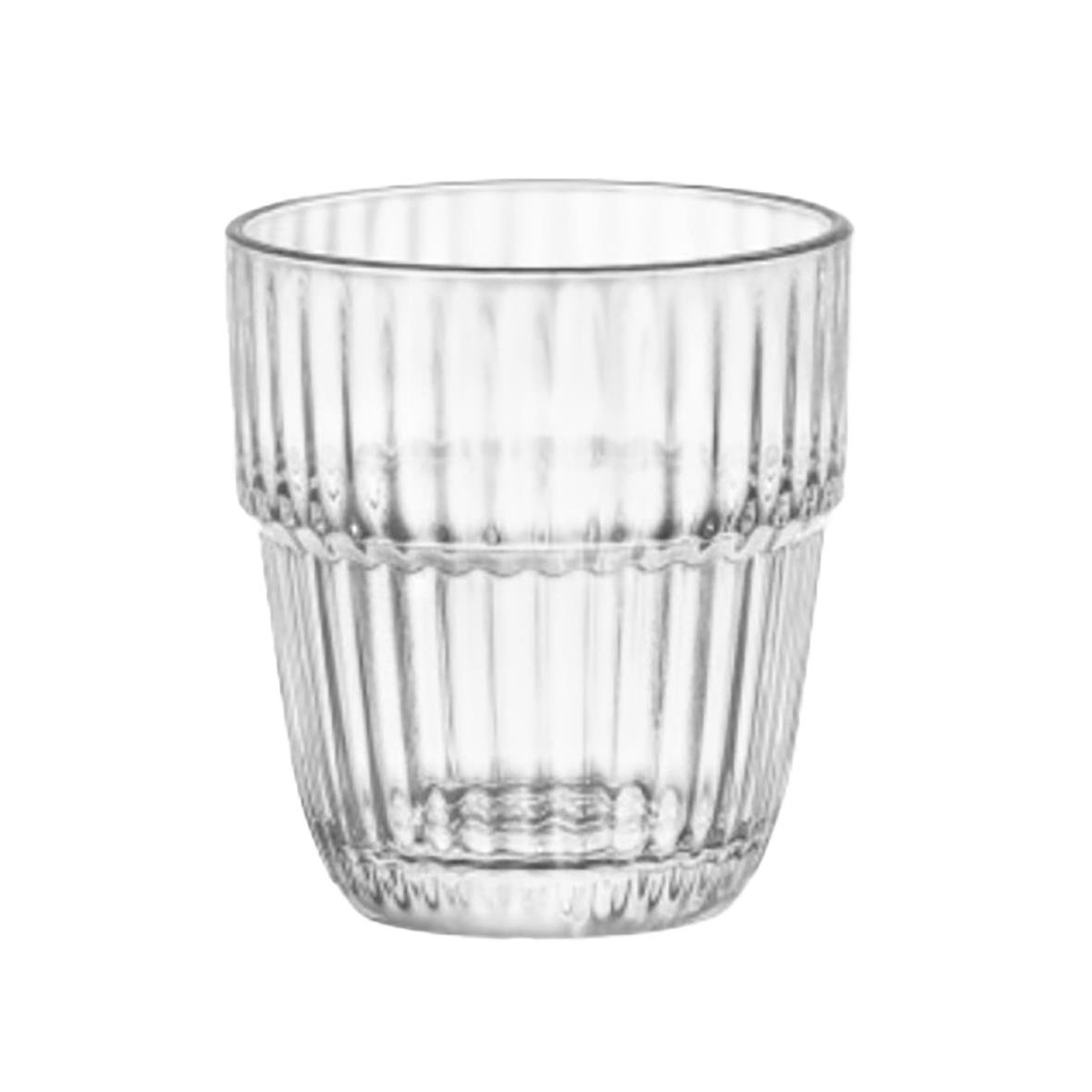 Vattenglas från Bormioli Rocco Barshine, Ø84x94mm, 30cl, med ribbad design