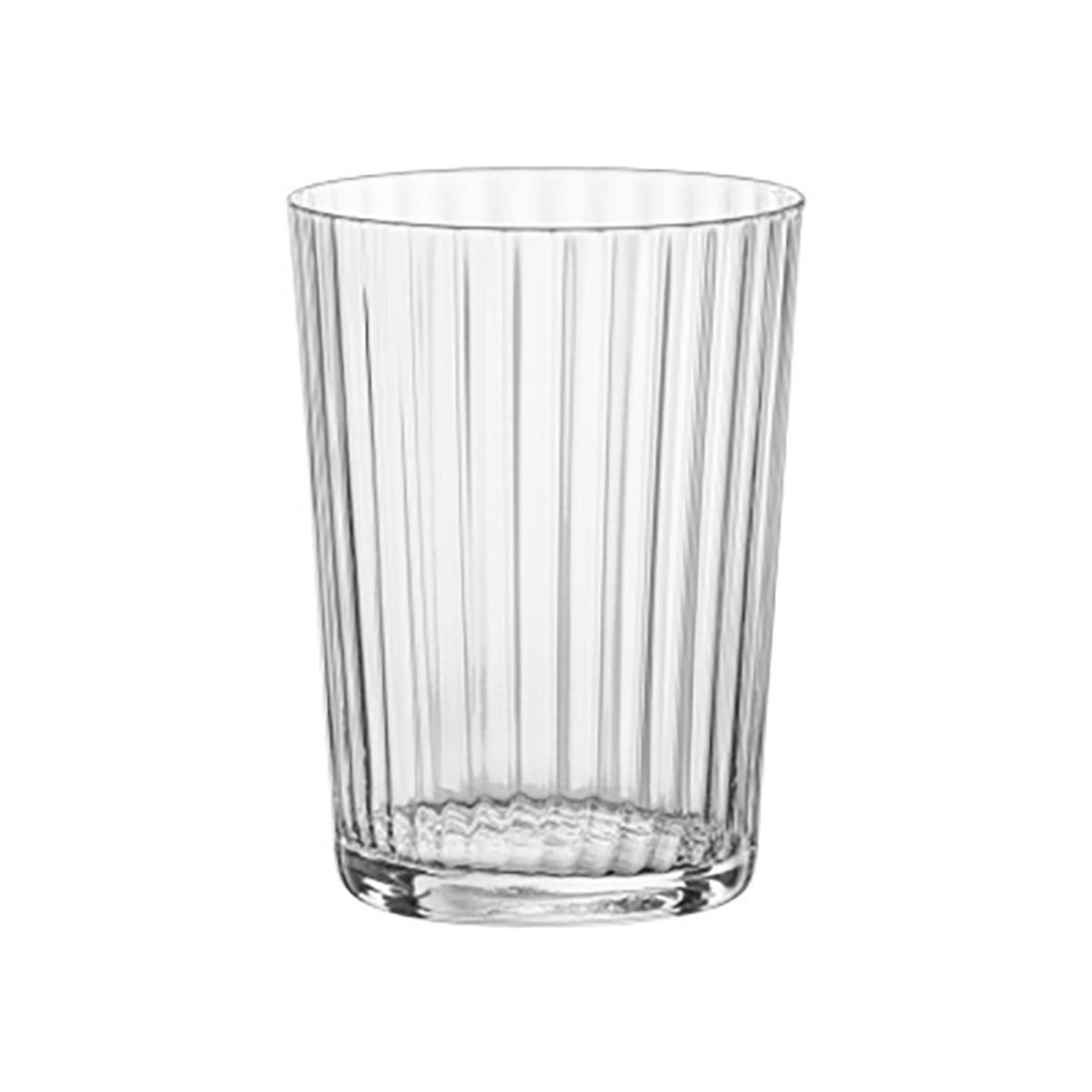 Tydligt glas med vertikala ribbor för gin och andra drycker, höjd 120mm, volym 50cl