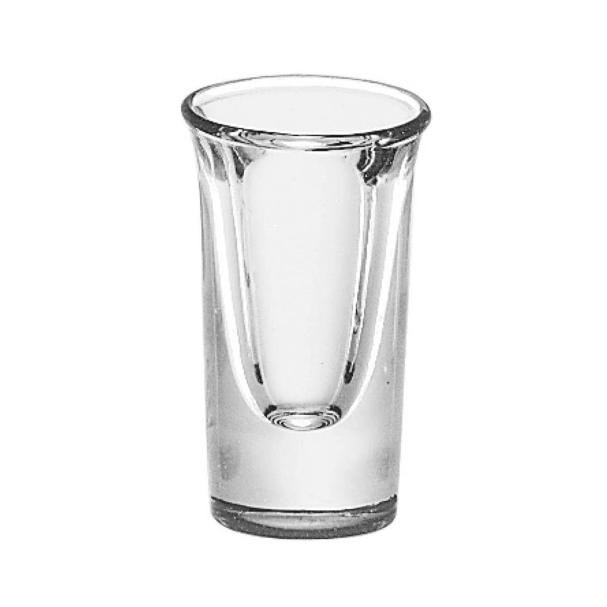 Tallt shotglas från Libbey med diameter 44mm och höjd 75mm, volym 2,2cl