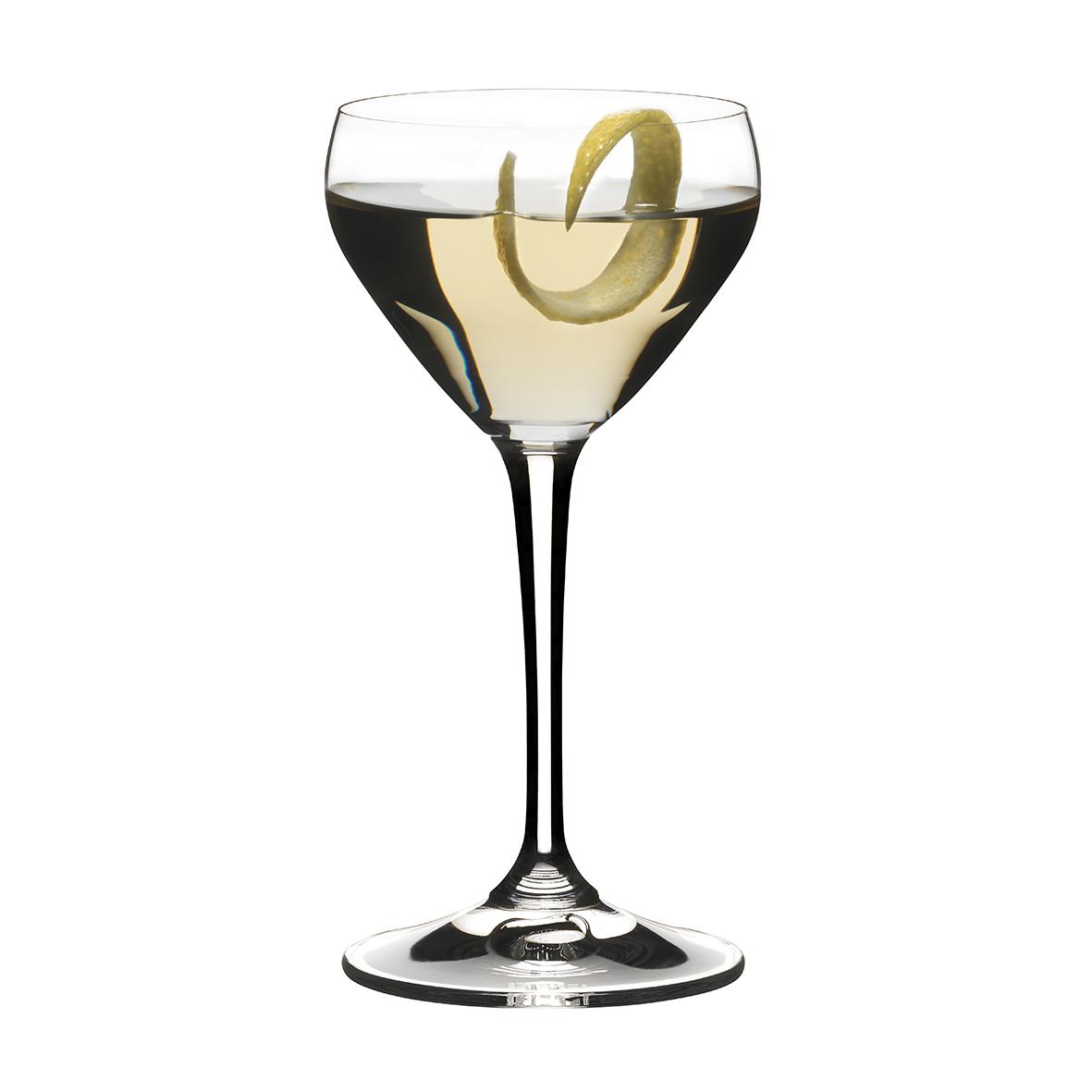 Cocktailglas från Riedel med citron och vitt vin