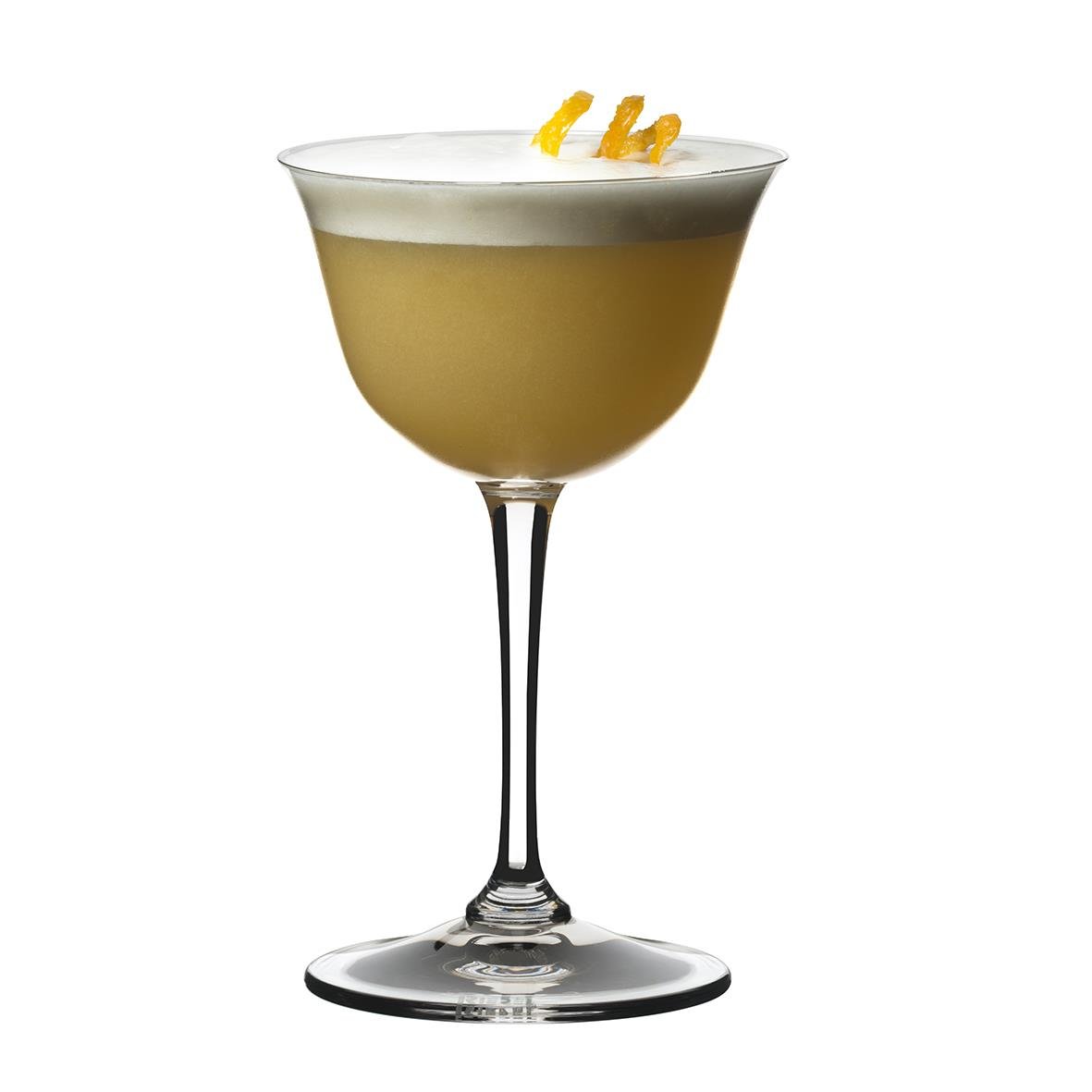 Cocktailglas Riedel Drink Specific Sour med citronzest, kapacitet 22cl, diameter 97mm, höjd 158mm