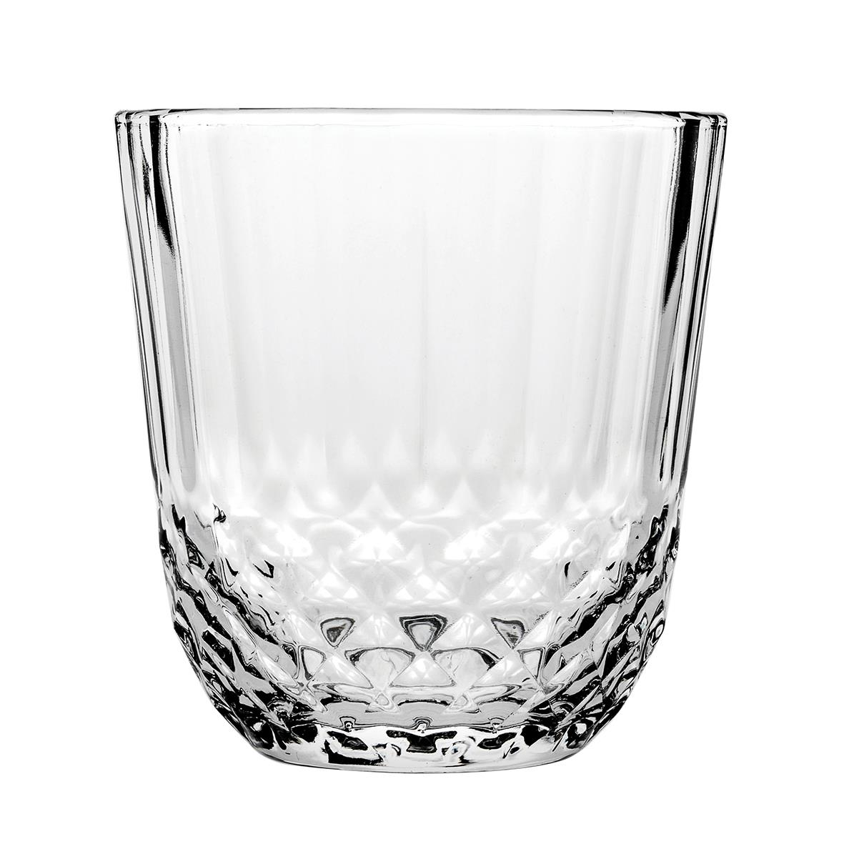 Klar whiskyglas Pasabahce Diony med diametern 88 mm och volym 32 cl