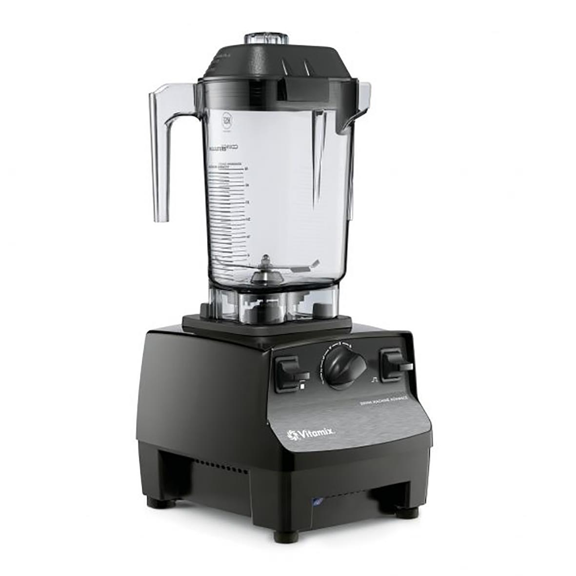 Vitamix Blender Vitamix Advance svart med glasbehållare och kontrollknappar