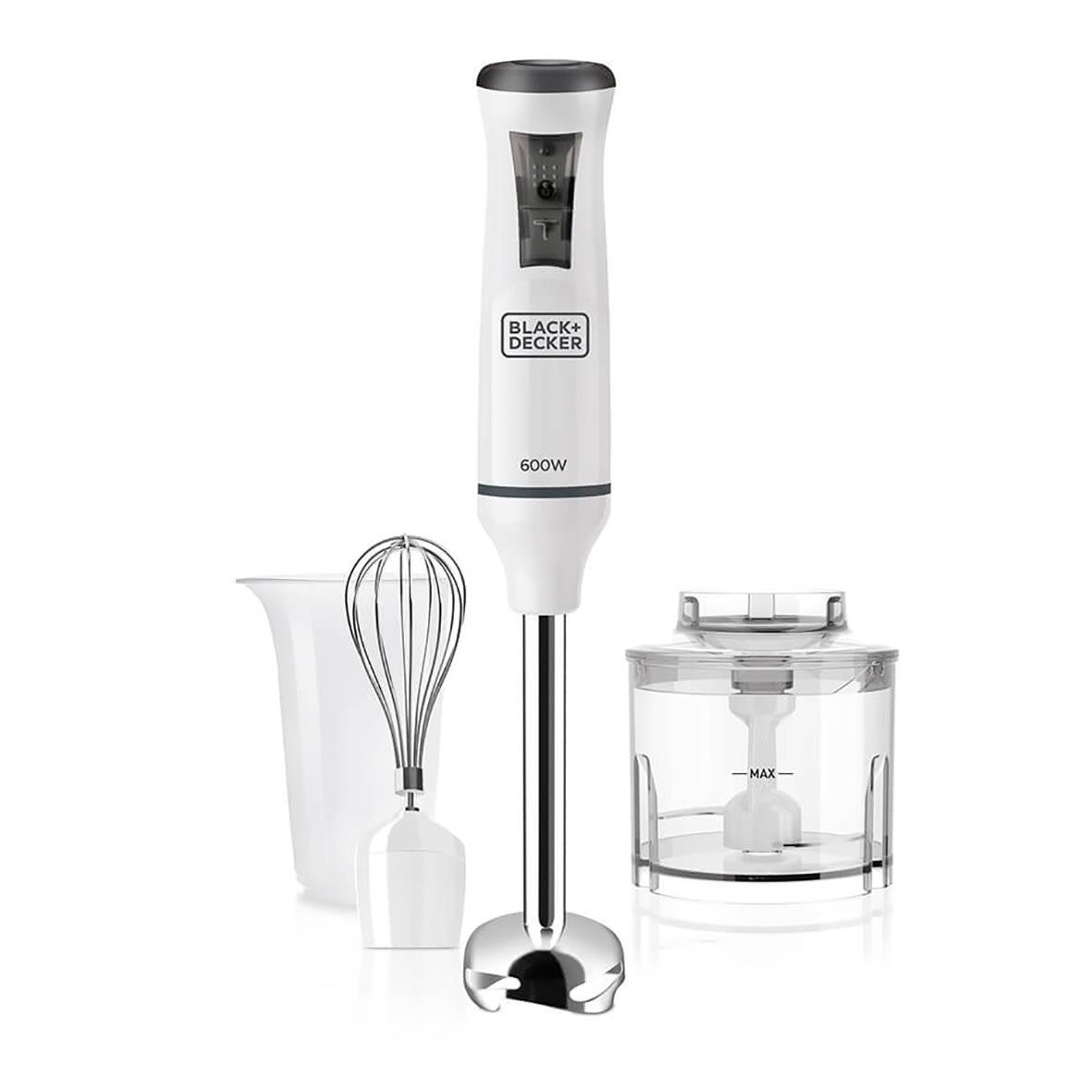 Stavmixer Black+Decker Med Tillbehör 600W Vit 67000016_1