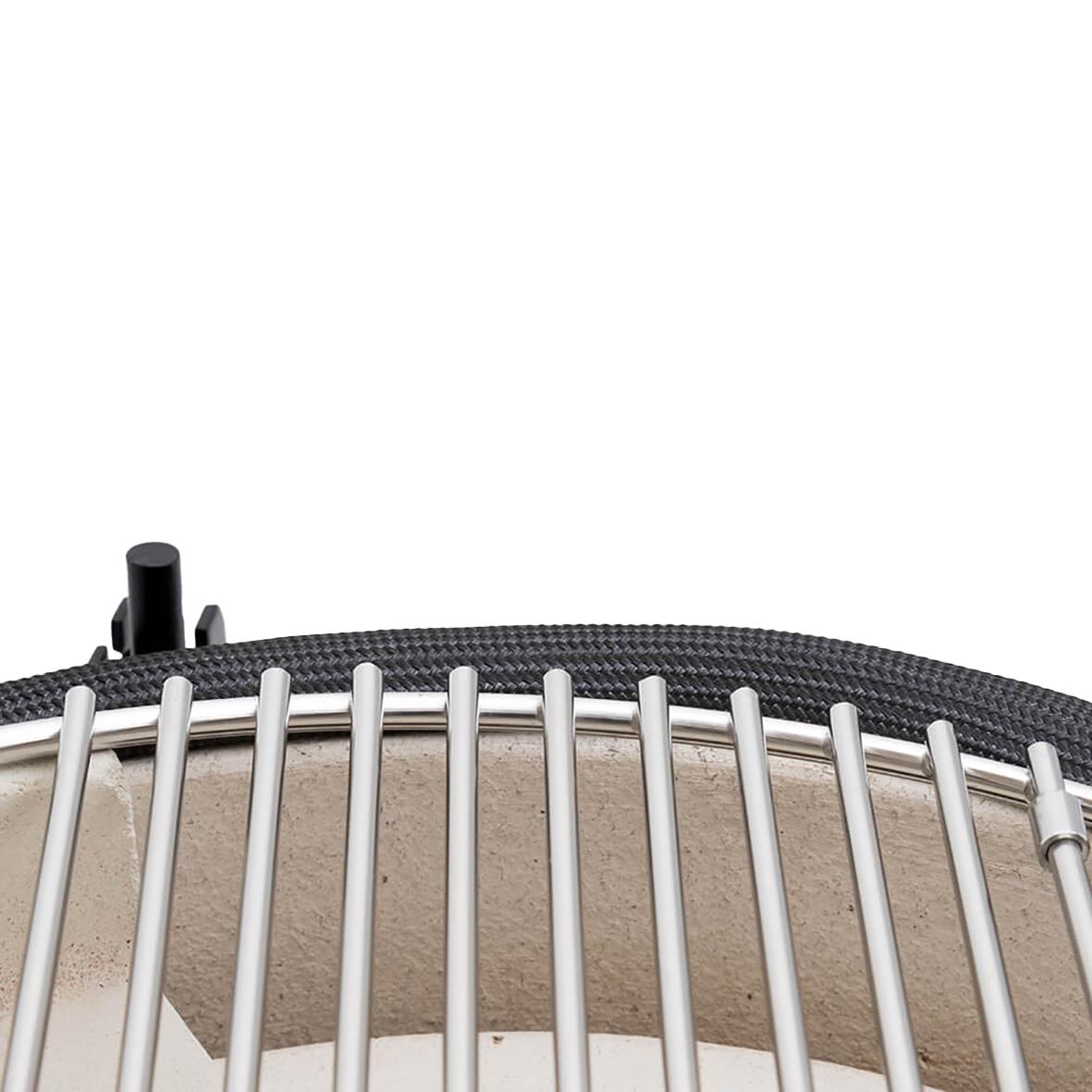 Kolgrill Mustang Kamodo M med rostfria grillgaller och svart lock