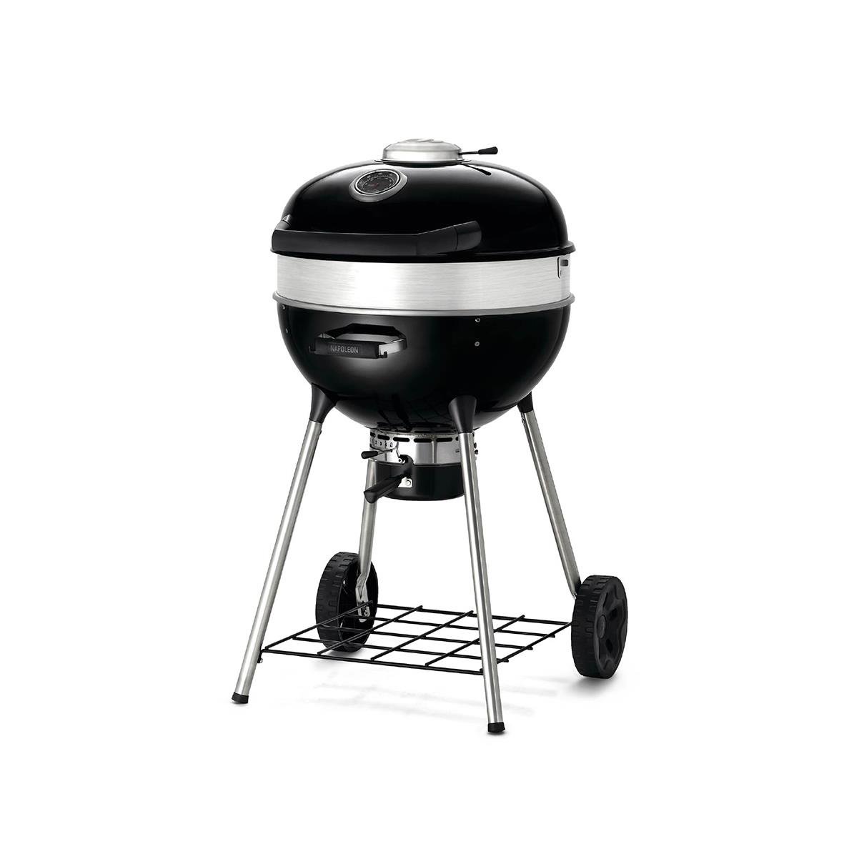 Svart kolgrill Napoleon Pro 22K-L-3 med 57 cm diameter och tre ben