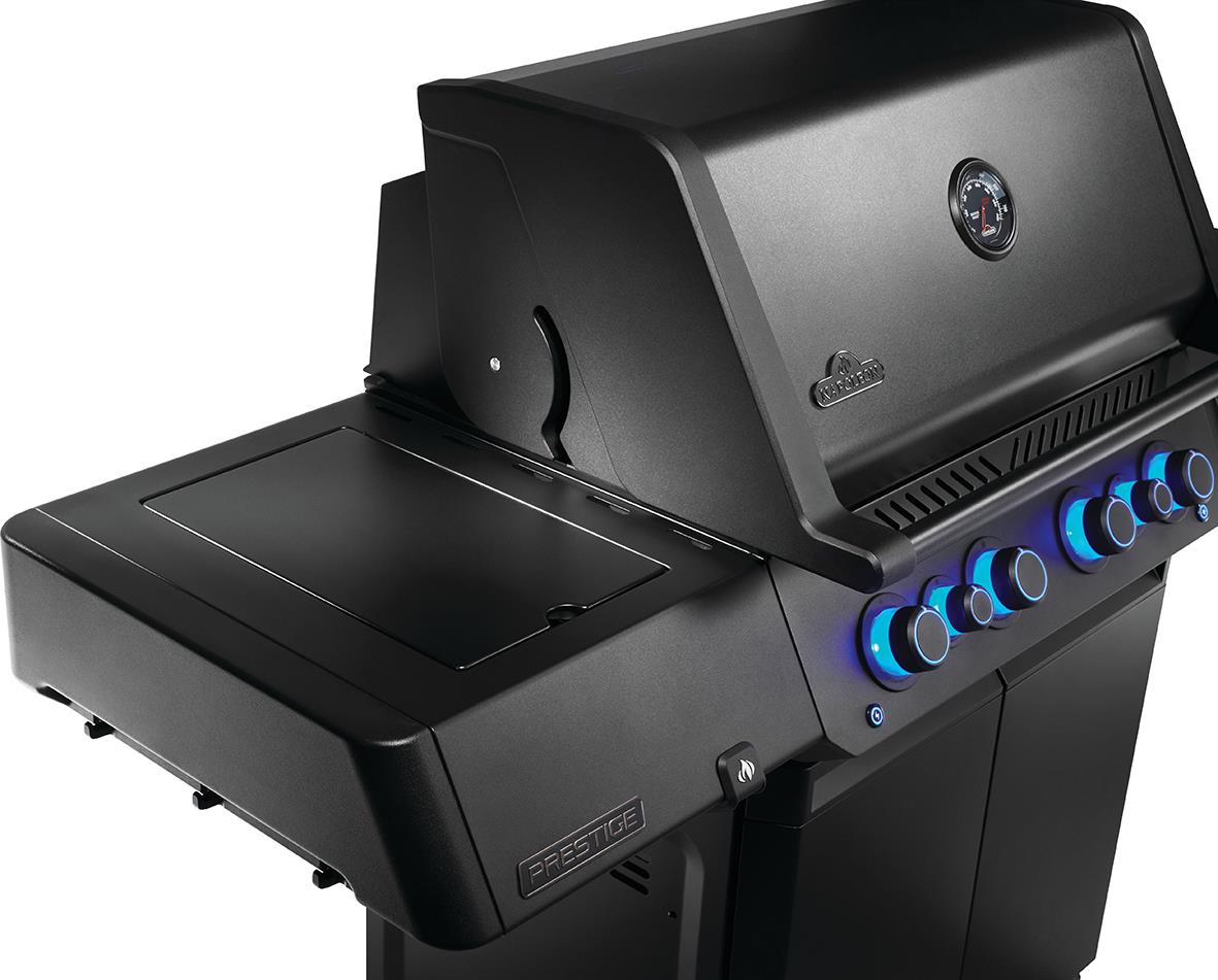 Gasolgrill Napoleon Prestige 500 med 6 brännare, rostfritt, anslutningsbar
