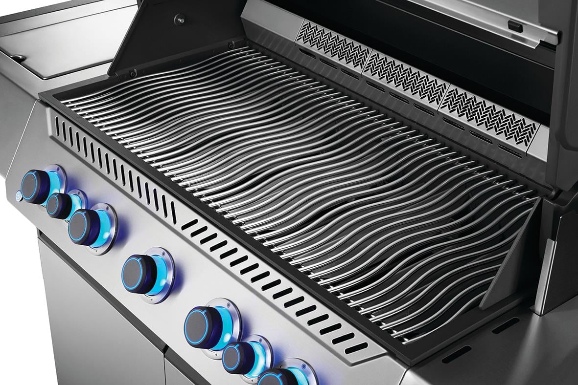 Gasolgrill Napoleon Prestige 665 Connected med 7 brännare och rostfri yta