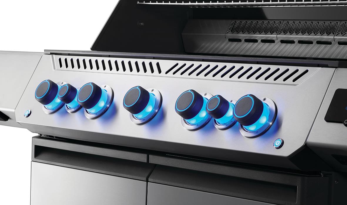 Gasolgrill Napoleon Prestige 665 Connected med 7 brännare i rostfritt stål