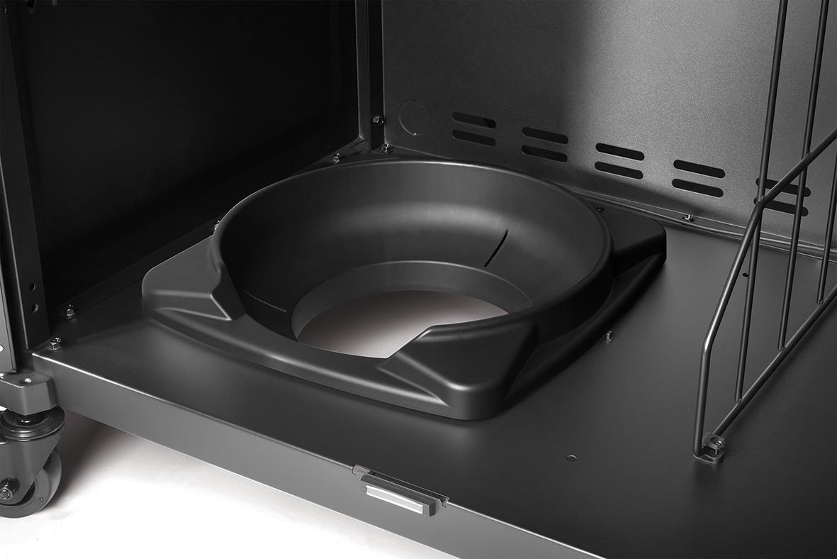 Gasolgrill Napoleon Prestige 500 med sex brännare och anslutning, inuti grillen