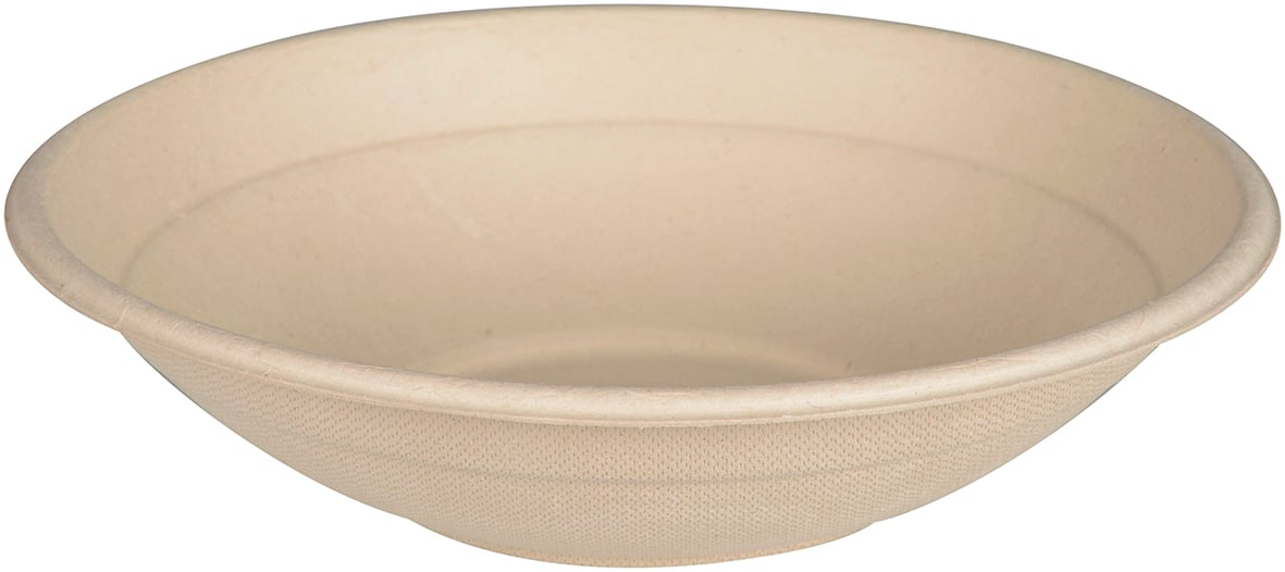 Rund skål i bagasse med 700ml volym