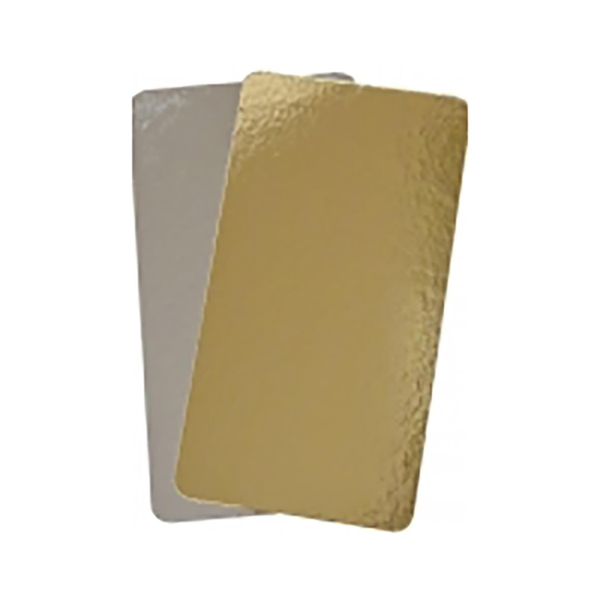 Rund laxbricka i guld och silver, 195x565mm