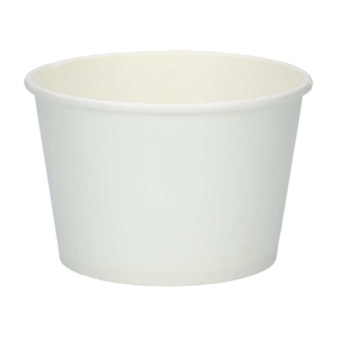 Vit pappersform med diameter 96/110 mm och höjd 70 mm, 450 ml