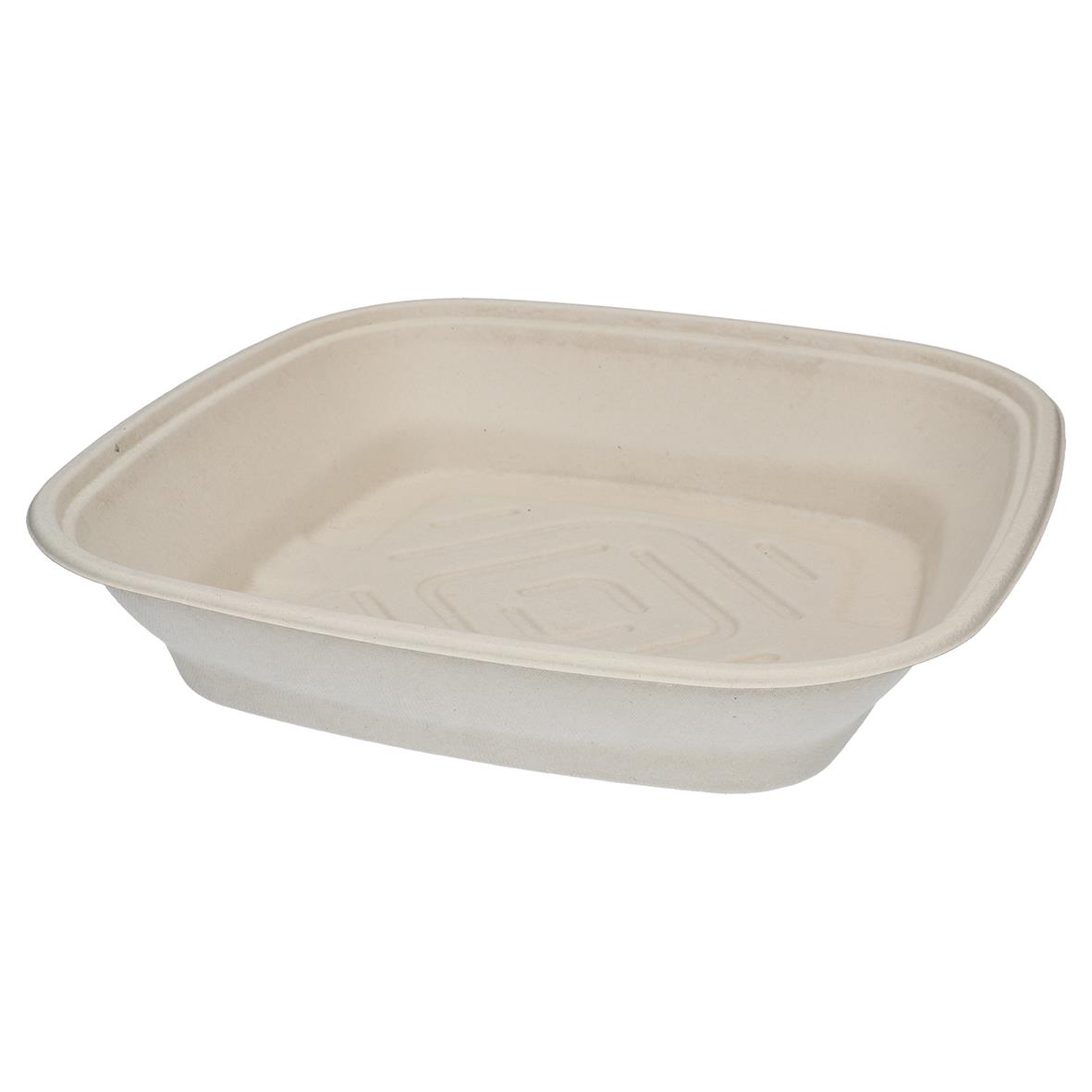 Kraftig skål av bagasse för catering, 2,25L, miljövänlig och biologiskt nedbrytbar