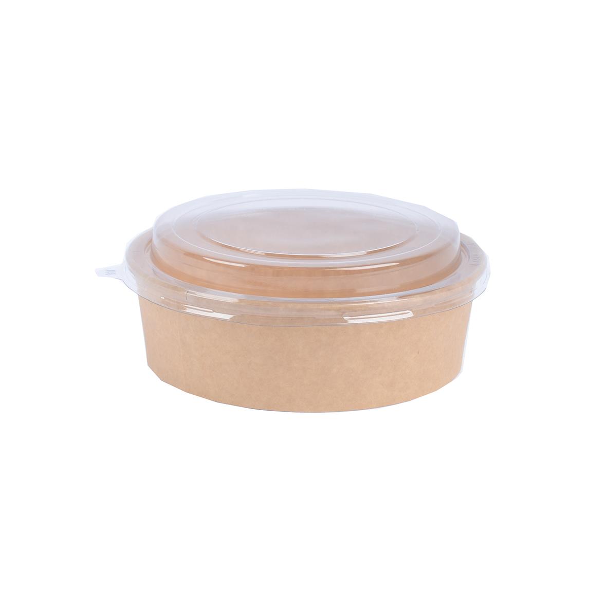 Kupollock till pappersform 1000ml PET Ø187mm med lock